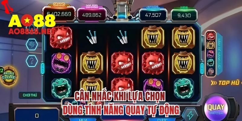 Cân nhắc khi lựa chọn dùng tính năng quay tự động