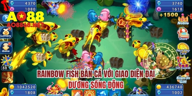 Rainbow Fish bắn cá với giao diện đại dương sống động